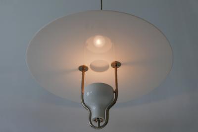 Exceptional Large Mid Century Modern Ufo Pendant Lamp Italy 1960s