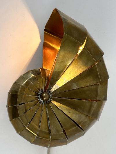Exceptional Lovely Mid Century Modern Brass Sconce Natilius Germany 1960s
