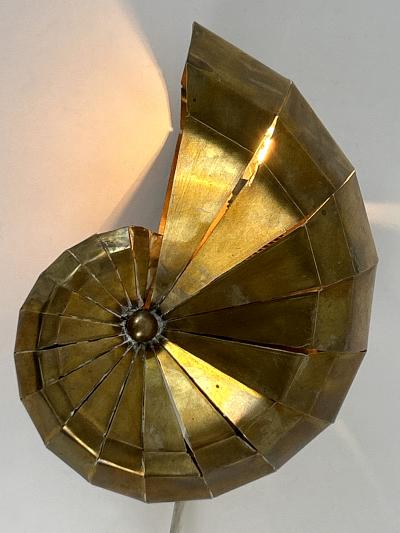 Exceptional Lovely Mid Century Modern Brass Sconce Natilius Germany 1960s