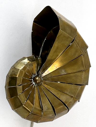 Exceptional Lovely Mid Century Modern Brass Sconce Natilius Germany 1960s