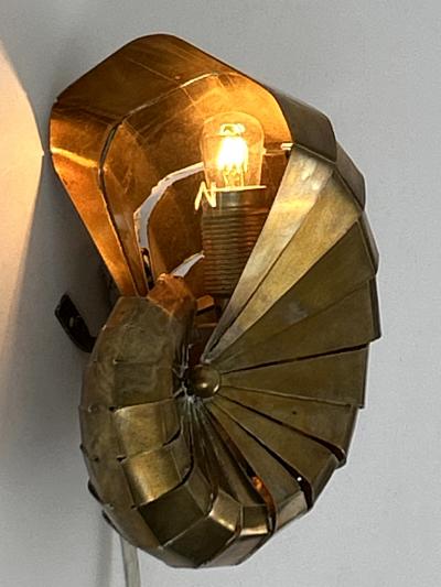 Exceptional Lovely Mid Century Modern Brass Sconce Natilius Germany 1960s