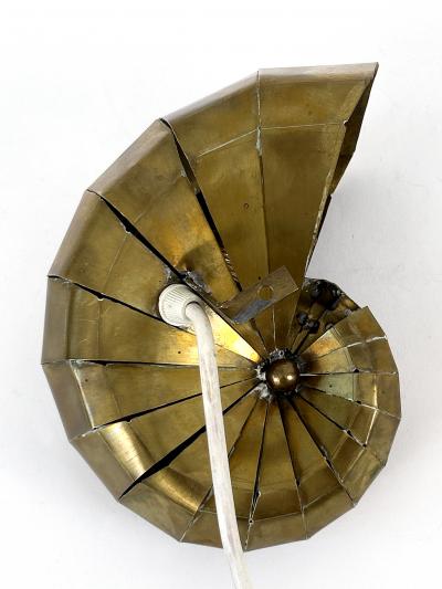 Exceptional Lovely Mid Century Modern Brass Sconce Natilius Germany 1960s