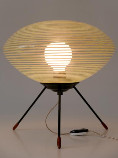 Exceptional Lovely Mid Century Modern Tripod UFO Table Lamp Germany 1950s