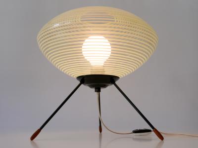 Exceptional Lovely Mid Century Modern Tripod UFO Table Lamp Germany 1950s