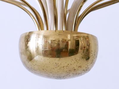 Exceptional Mid Century Modern Nine Flamed Chandelier or Pendant Lamp 1950s