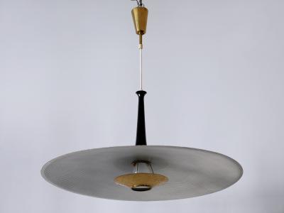 Exceptional Mid Century Modern Pendant Lamp or Hanging Light Germany 1950s