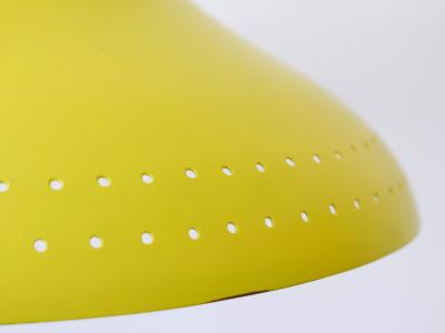 Exceptional Mid Century Modern Perforated Aluminium Pendant Lamp Austria 1960s