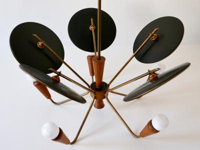 Exceptional Mid Century Modern Sputnik Pendant Lamp or Chandelier Germany 1950s