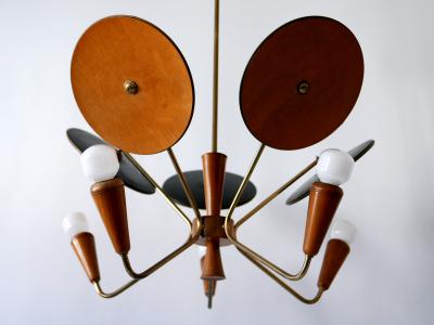 Exceptional Mid Century Modern Sputnik Pendant Lamp or Chandelier Germany 1950s