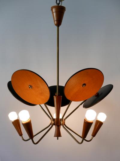 Exceptional Mid Century Modern Sputnik Pendant Lamp or Chandelier Germany 1950s