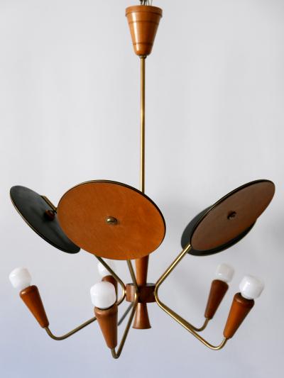 Exceptional Mid Century Modern Sputnik Pendant Lamp or Chandelier Germany 1950s