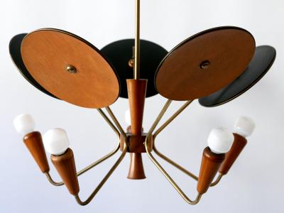 Exceptional Mid Century Modern Sputnik Pendant Lamp or Chandelier Germany 1950s