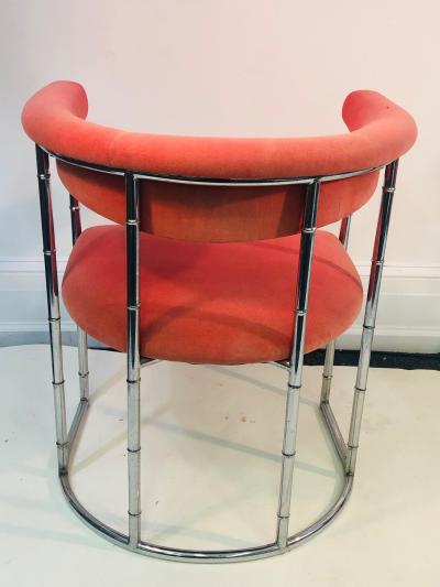 Exceptional Midcentury Style Faux Bamboo Chrome Dining Set