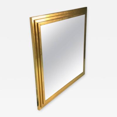 Exceptional Modern Brass Finish Mirror Triple Tiered Design