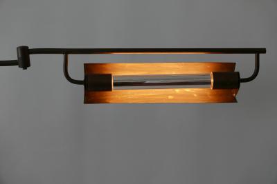 Exceptional Modernist Bauhaus Articulated Brass Clamp Table Lamp Germany 1930s