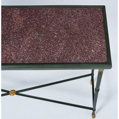Exceptional Neo Classical Porphyry Console Table