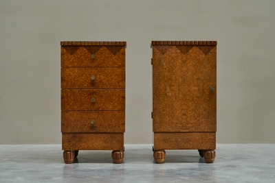 Exceptional Pair of Art Deco Cabinets 1930s