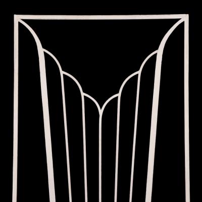 Exceptional Pair of Art Deco Style Iron Door Panels 