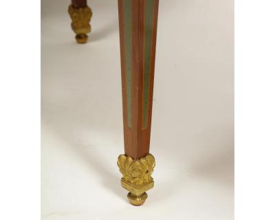 Exceptional Pair of French Ormolu Mounted Parquetry and Marquetry Side Tables