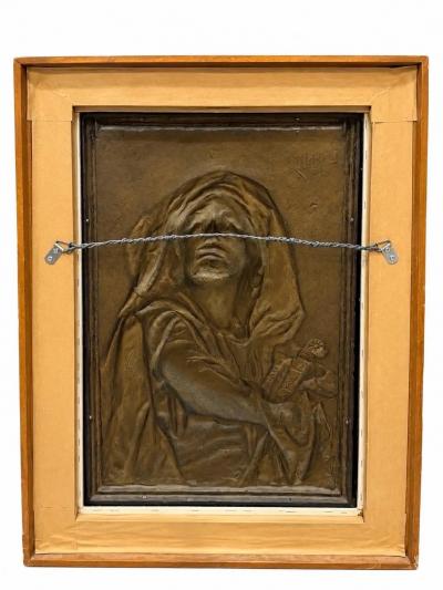 Exceptional Pair of Signed Louis Hottot Orientalist Polychrome Relief Panels