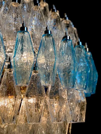 Exceptional Pair of Spherical Poliedri Chandeliers Murano
