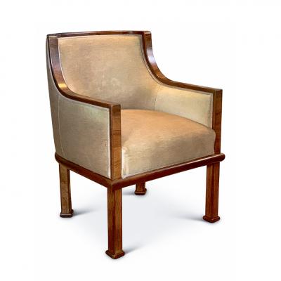 Exceptional Pair of Swedish Art Deco Club Chairs