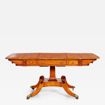 Exceptional Regency Birds Eye Maple Games Table