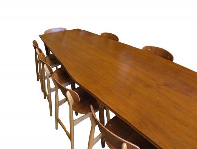 Exceptional Scandinavian Banquet Dining Table one of a kind Restored 138 L
