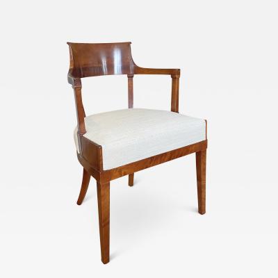 Exceptional Swedish Karl Johann Empire Armchair in Mahogany