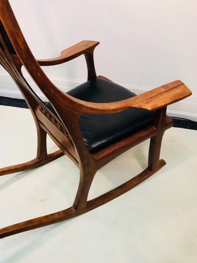 Exceptional and Monumental Rosewood Rocking Chair by Stephen ODonnell