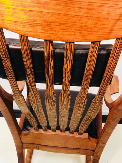 Exceptional and Monumental Rosewood Rocking Chair by Stephen ODonnell