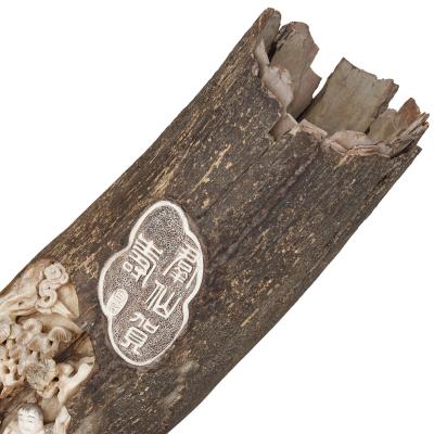 Exceptional woolly mammoth tusk carved in traditional Chinese style
