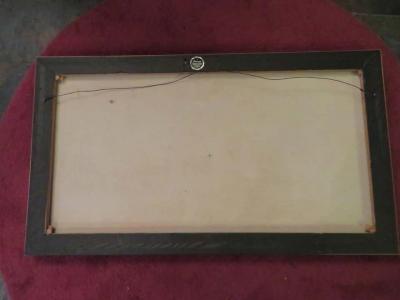 Exciting Gino Hollander Style Abstract Oil Painting Mid Century Modern