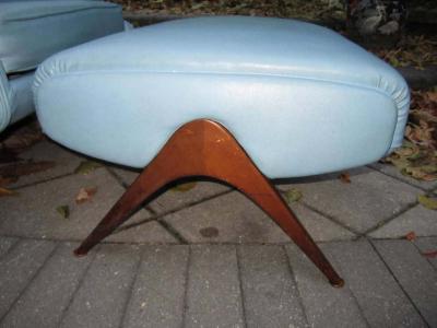 Exciting Mid Century Modern Lounge Chair with Ottoman