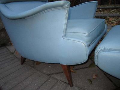 Exciting Mid Century Modern Lounge Chair with Ottoman