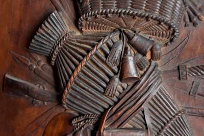 Exhibition quality 19th century Continental fruitwood trophy carving