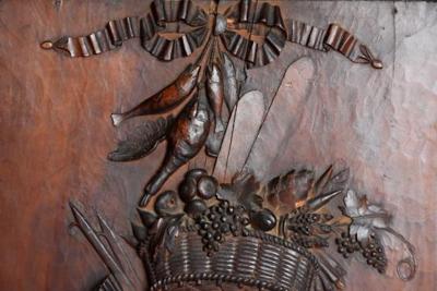 Exhibition quality 19th century Continental fruitwood trophy carving