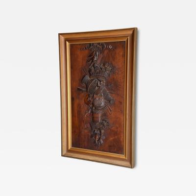 Exhibition quality 19th century Continental fruitwood trophy carving