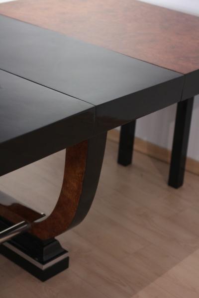 Expandable Art Deco Dining Table Thuja Roots France circa 1930