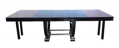 Expandable Art Deco Dining Table Thuja Roots Lacquered France circa 1930