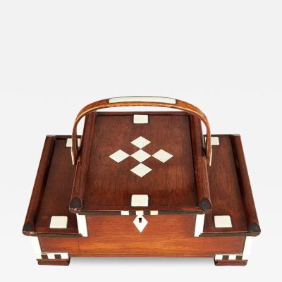 Exquisite 19th c Luxury Compartmented Ceylonese Sailors Box