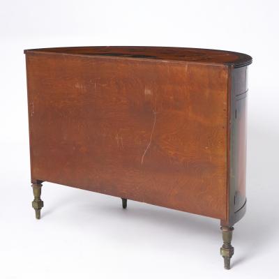 Exquisite Antique Adams Style Hand Painted Satinwood Sideboard Credenza