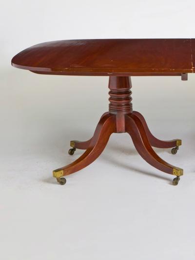 Exquisite Antique English George III Style Mahogany Wood Dining Table