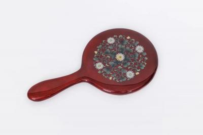 Exquisite Japanese Cloisonn Red Enamel Six Piece Dressing Table Set Ando Jubei