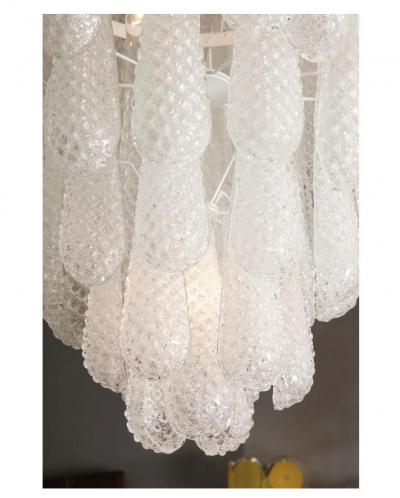 Exquisite Murano Honeycomb Glass Chandelier 72 H x 57 Dia Made to Order