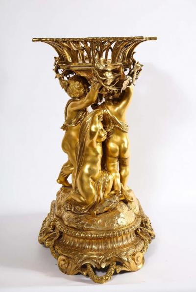 Exquisite Napoleon III French Ormolu Figural Basket Centerpiece Circa 1880