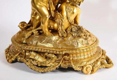 Exquisite Napoleon III French Ormolu Figural Basket Centerpiece Circa 1880