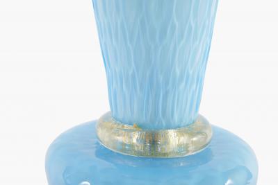 Exquisite Pair Venetian Glass Gold Flecks Table Lamps