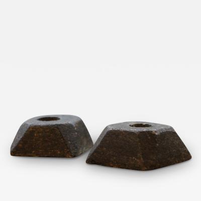 Exquisite Soapstone Candle Holders