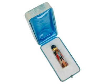 Exquisite Victorian English Gold and Scottish Agate Perfume Bottle Circa 1870